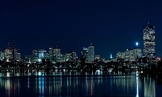 Boston Skyline at Night